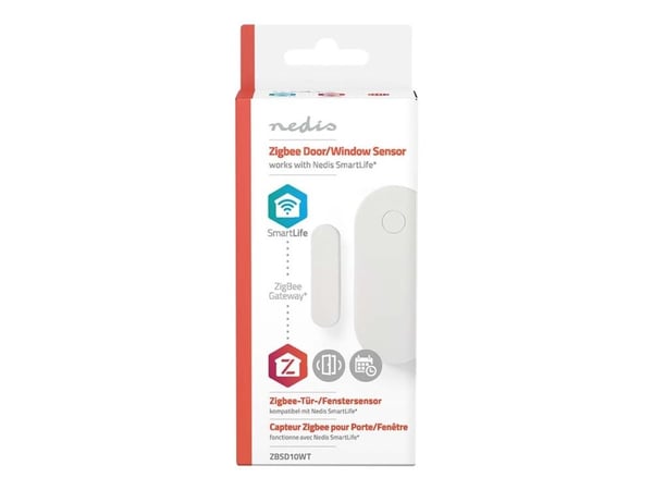 Nedis Smart Door or Window Sensor - Dør- og vindusensor - trådløs - ZigBee - 2400 - 2483 Mhz - hvit