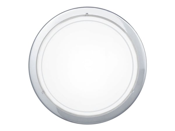 Eglo Planet 1 - Vegg/taklampe - 1 sokkel - E27 - hvit, blank, krom