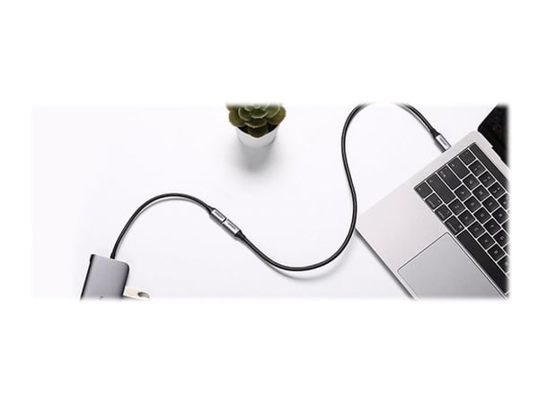 Ugreen - USB-förlängningskabel - 24 pin USB-C (hane) till 24 pin USB-C (hona) - USB 3.1 Gen 2 / Thunderbolt 3 - 20 V - 5 A - 1 m - stöd för 4K, USB...