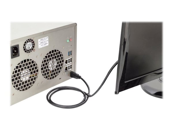 DIGITUS - Premium High Speed - HDMI-kabel med Ethernet - HDMI hann til HDMI hann - 5 m - svart - Lydreturkanal (ARC)