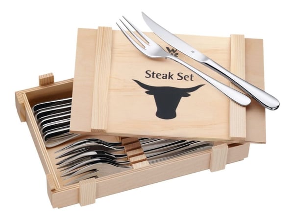 WMF Ranch - Steak knife/fork set - 12 st. - 24 cm - rostfritt stål