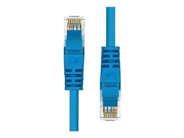 ProXtend - Koblingskabel - RJ-45 (hann) til RJ-45 (hann) - 50 cm - UTP - CAT 5e - formstøpt, uten hindringer - blå
