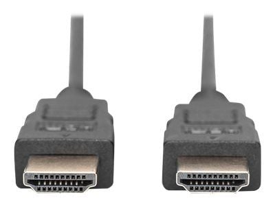 DIGITUS - Premium High Speed - HDMI-kabel med Ethernet - HDMI hann til HDMI hann - 5 m - svart - Lydreturkanal (ARC)