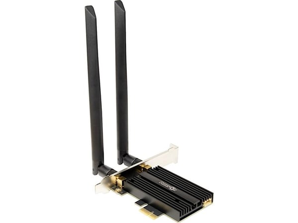 Inter-Tech DMG-36 - Nettverksadapter - PCIe 2.0 - Bluetooth 5.2, Wi-Fi 6E