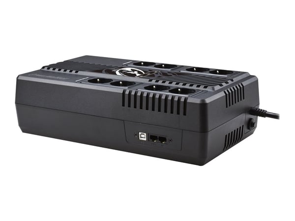 PowerWalker VI 1000 MS - UPS - AC 230 V - 600 Watt - 1000 VA - 9 At - USB - lähtöliittimet: 8