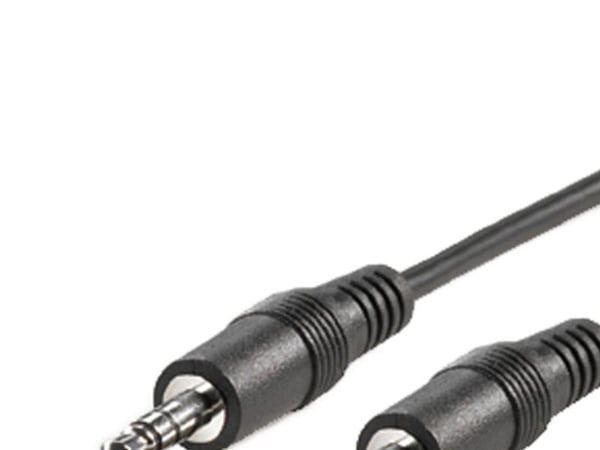 ROLINE 3.5mm Cable, M-M 0.2 m, 3.5mm, Hankjønn, 3.5mm, Hankjønn, 0,2 m, Sort