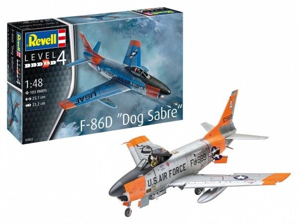 Plastmodellfly F-86D Dog Sabre 1/48