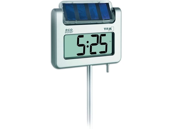 TFA Dostmann Avenue Solar Garten-Thermometer Sølv