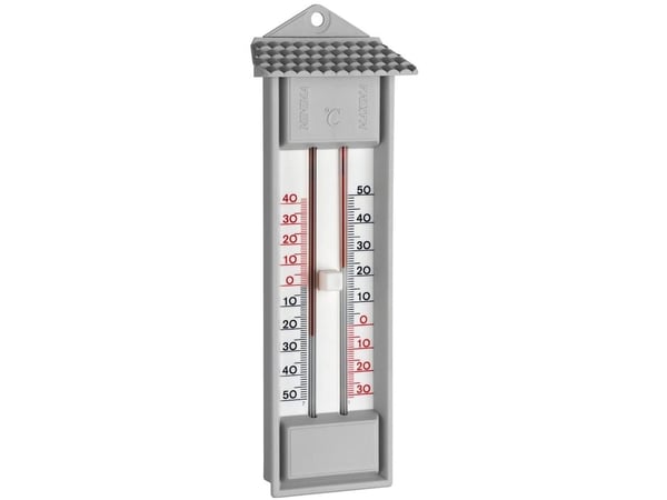 TFA-Dostmann 10.3014.14, Væskebasert miljøtermometer, Inne/Ute, F, °C, Analog, Grå, Plast