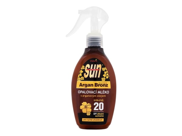 Vivaco SUN Argan Bronze -aurinkosuojavoide arganöljyllä SPF 20 200 ml