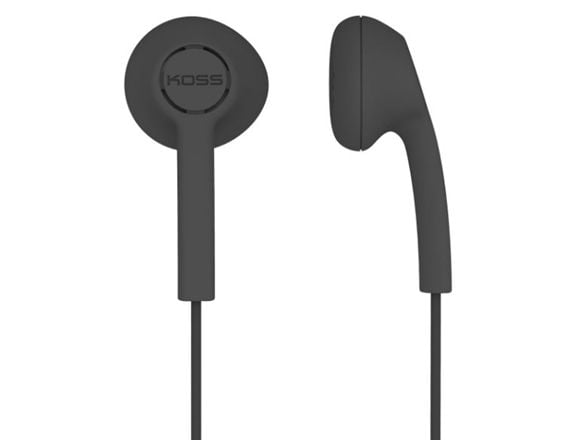 Koss KE5 - Hörlurar - öronknopp - kabelansluten - 3,5 mm kontakt - svart