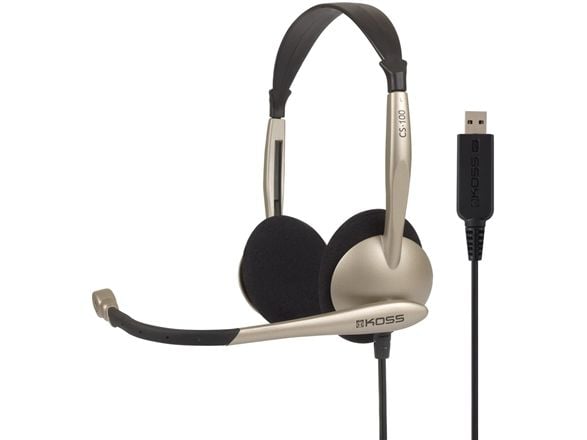 Koss CS100 USB - Headset - på örat - kabelansluten - USB
