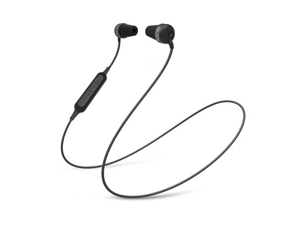 Koss The Plug - Ørepropper med mikrofon - i øret - Bluetooth - trådløs - svart