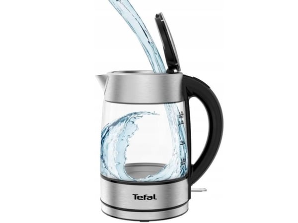 Tefal KI772D, 1,7 L, 2400 W, Rustfritt stål, Transparent, Glass, Vannmåler, Overopphetingsbeskyttelse