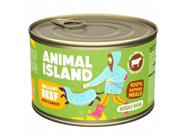 Animal Island Animal Island naudanlihaa porkkanalla koiranruoka 410g