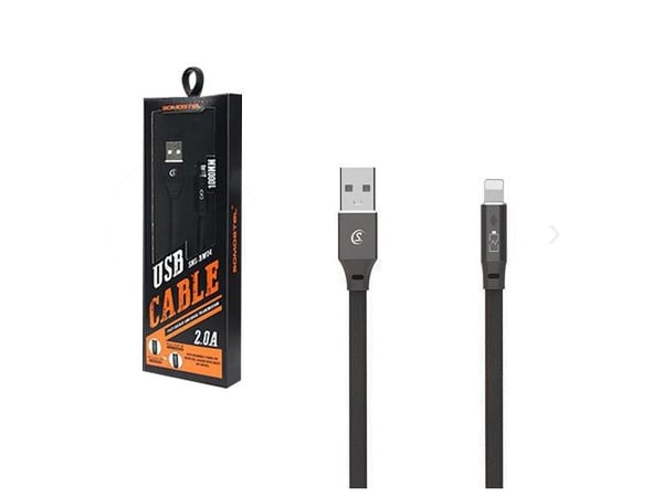 Kabel USB Somostel USB-A - Lightning 1 m Czarny (28315)