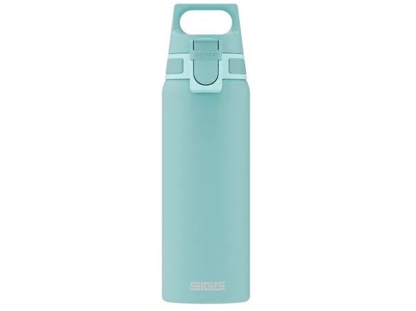 SIGG Shield One Glacier, Daglig användning, 0,75 ml, Fliplock, Rostfritt stål, Turkos, Vuxen