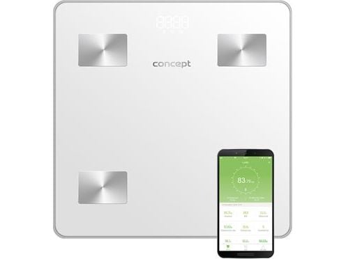 Concept VO4000, Elektronisk personvekt, 180 kg, 100 g, Sølv, kg, Rektangel