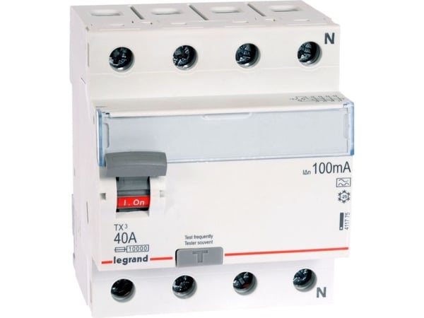 Legrand 4P-erotuskatkaisija 40A 0,1A tyyppi A P304 TX3 (411775)