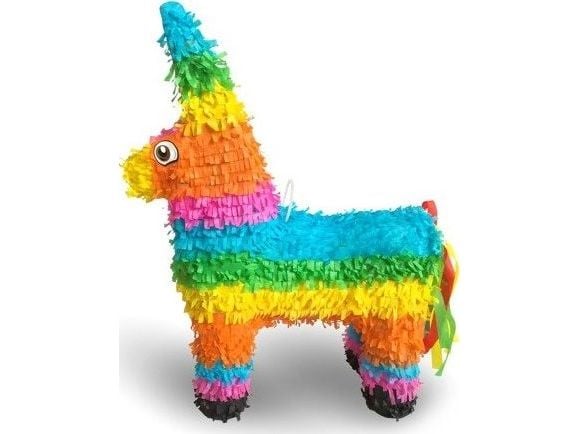 Piñata "Rainbow horse" storlek 39x13x55 cm