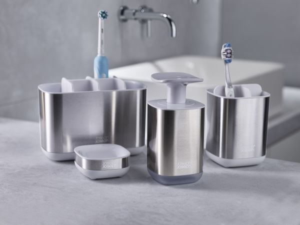 Easy Store™ Teräs Tandborste behållare Josephjoseph®