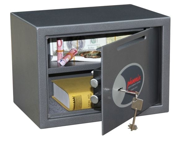 Phoenix Safe Co. SS0802KD, 17 l, Grafitt, Metallisk, Flat nøkkel, Stål, Gulv/vegg, 350 mm
