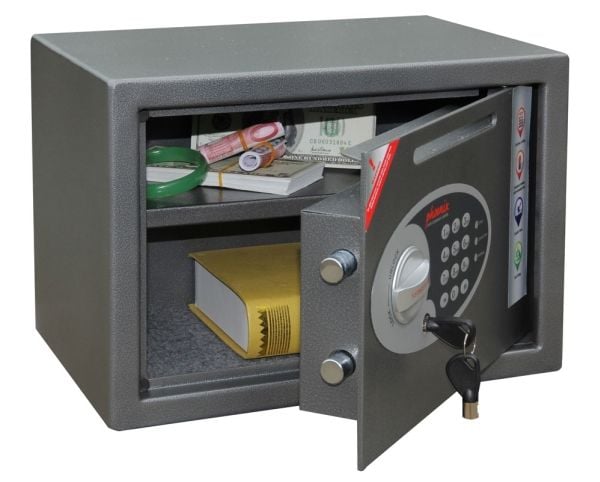 Phoenix Safe Co. SS0802ED, 17 l, Grafitt, Metallisk, Elektronisk, Rund nøkkel, Stål, Gulv/vegg, 350 mm