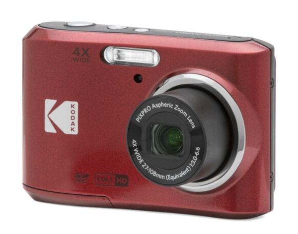 Kodak PIXPRO FZ45, 16 MP, 4608 x 3456 piksler, CMOS, 4x, Full HD, Rød