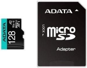 ADATA Premier Pro V30S - Flash-muistikortti (SD-sovitin sisältyy) - 128 GB - A2 / Videoluokka V30 / UHS-I U3 / Class10 - microSDXC UHS-I