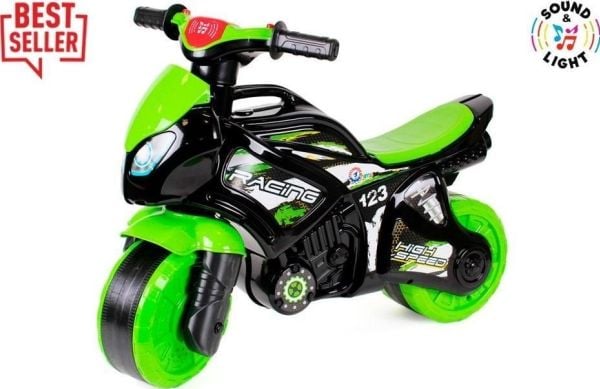 Technok motorsykkel grønn/svart 5774