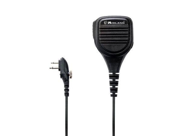 Midland MA25-M, Høyttaler/mikrofon, Midland, G15/G18, Svart, Håndholdt