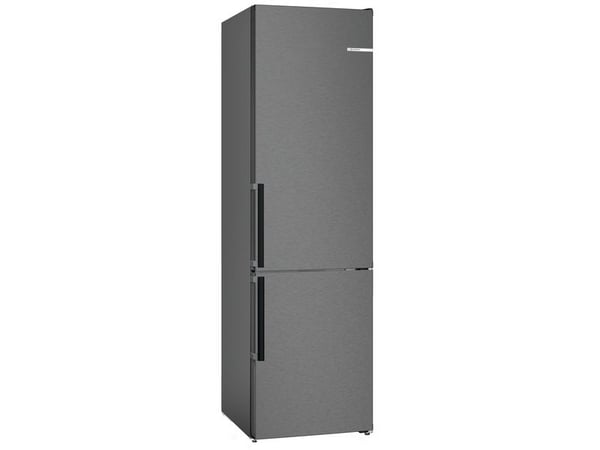 Bosch Serie | 4 KGN39VXCT - Kjøleskap/fryser - bunnfryser - bredde: 60 cm - dybde: 66.5 cm - høyde: 203 cm - 363 liter - Klasse C - svart rustfritt...