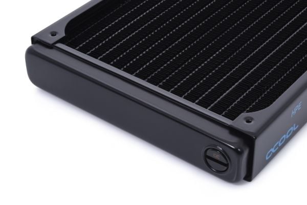 Alphacool 14470, Radiatior, Messing, Kopper, Stål, Sort, 1/4", 60 °C, 2 vifter