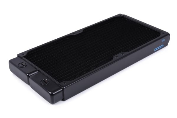 Alphacool 14378, Radiatior, mässing, Koppar, Stål, Svart, 1/4", 60 ° C, 4 fläkt/-ar