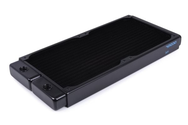 Alphacool 14378, Radiatior, Messing, Kopper, Stål, Sort, 1/4", 60 °C, 4 vifter