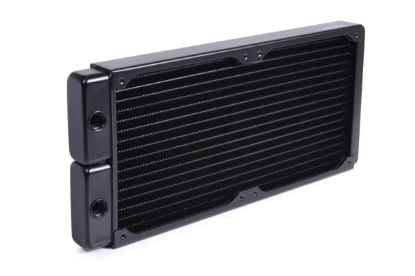 Alphacool 14378, Radiatior, Messing, Kopper, Stål, Sort, 1/4", 60 °C, 4 vifter