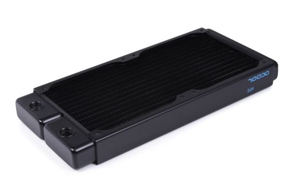 Alphacool 14376, Radiatior, Messing, Kopper, Stål, Sort, 1/4", 60 °C, 4 vifter