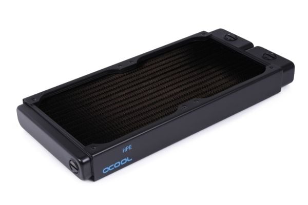 Alphacool 14376, Radiatior, Messing, Kopper, Stål, Sort, 1/4", 60 °C, 4 vifter