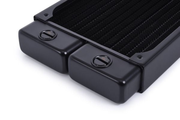 Alphacool 14376, Radiatior, Messing, Kopper, Stål, Sort, 1/4", 60 °C, 4 vifter