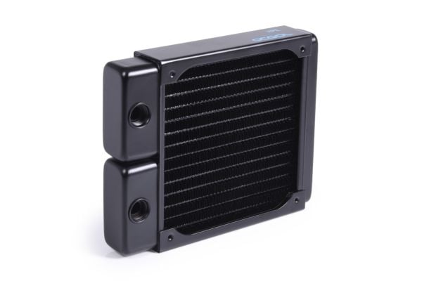 Alphacool 14468, Radiatior, Messing, Kopper, Stål, Sort, 1/4", 60 °C, 2 vifter
