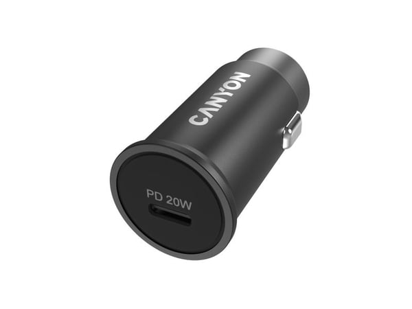 Canyon C-20 - Bilstrømadapter - 20 watt - PD (USB-C) - svart