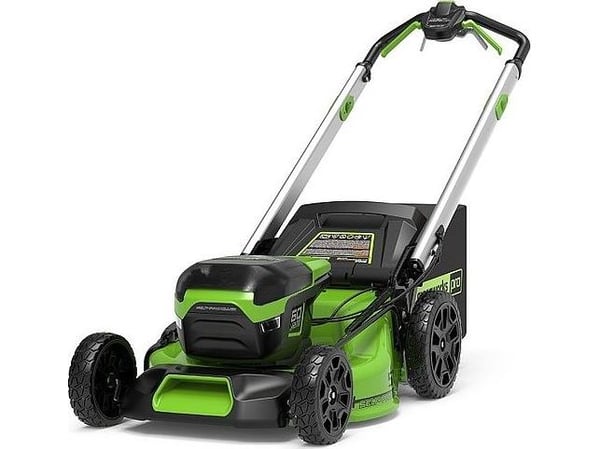 Batteridrevet gressklipper Greenworks 60V børsteløs motor, 51 cm sett, lader + 1 batteri 4Ah (GD60LM51SPK4)