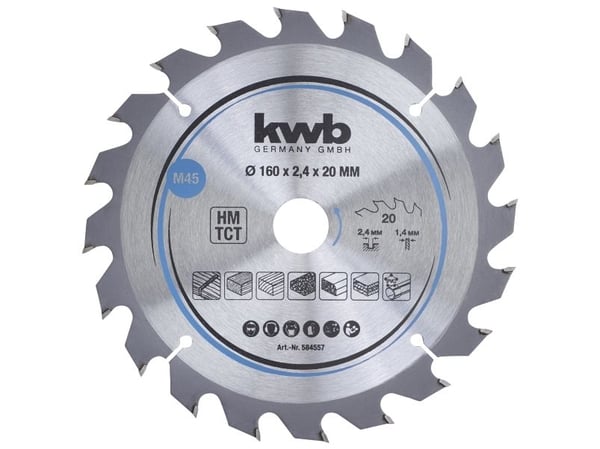 kwb 584557, Tungsten Carbide Tipped (TCT), 1 stykker