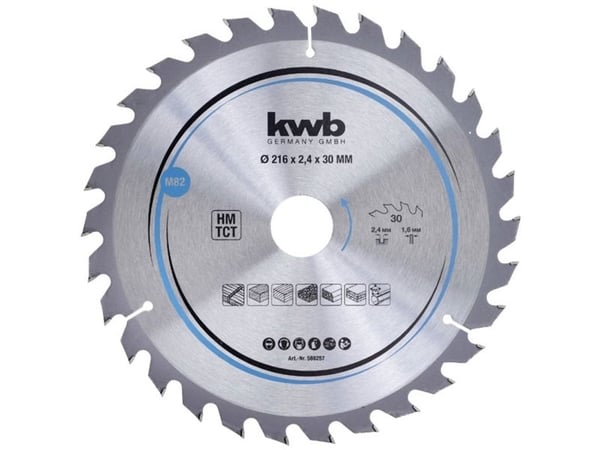 kwb 588257, Tungsten Carbide Tipped (TCT), 1 stykker