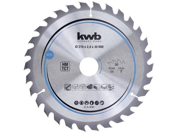 kwb 587857, Tungsten Carbide Tipped (TCT), 1 stykker