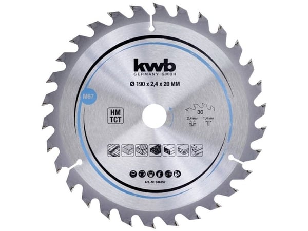 kwb 586757, Tungsten Carbide Tipped (TCT), 1 stykker