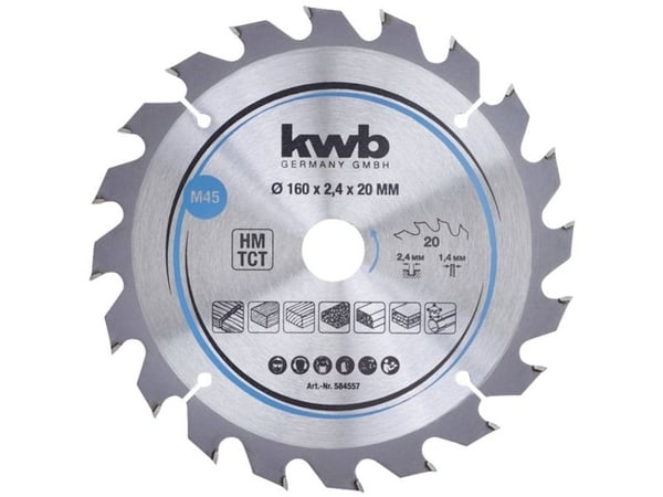 kwb 584557, Tungsten Carbide Tipped (TCT), 1 stykker