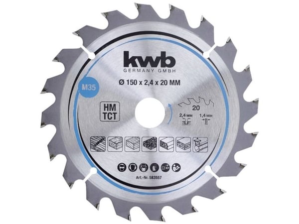 kwb 583557, Tungsten Carbide Tipped (TCT), 222 g, 1 stykker