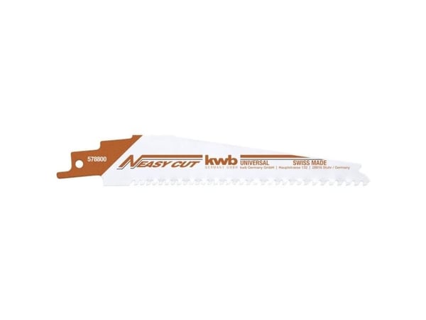 kwb 578800 bajonettsagblad med Easy-Cut-feste, kan brukes til alle byggematerialer, sagbladslengde 150 mm, 1 stk