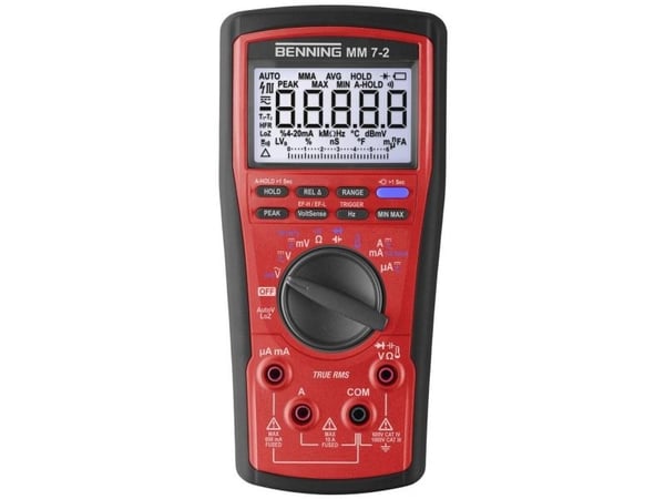 Benning 044690 Käsikäyttöinen yleismittari digitaalinen CAT III 1000 V, CAT IV 600 V Näyttö (laskenta): 60000